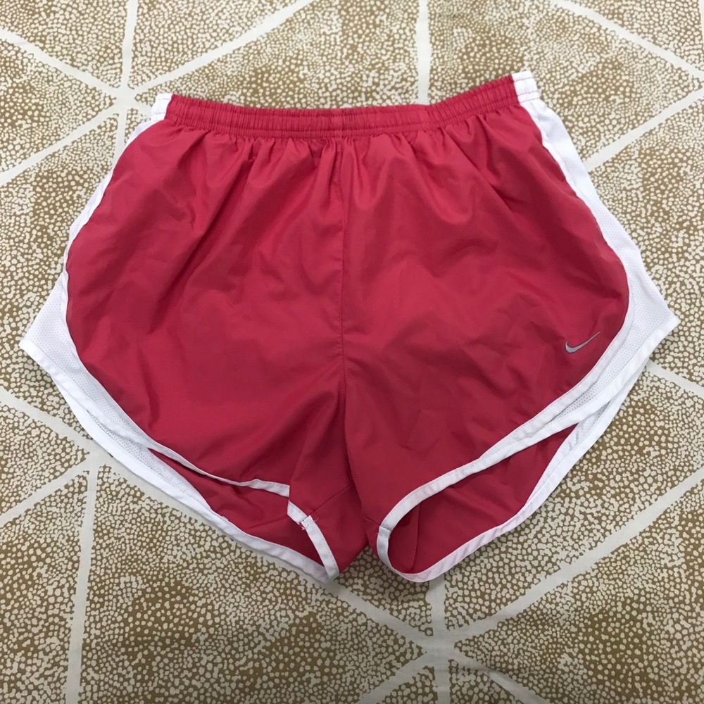 Pink Nike tempo running shorts